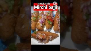 Mirchi bajji street food#mirchi baji in Telugu #homemade bajji#trending #snacks #viral shorts