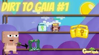 GETTING FIRST DIAMOND LOCK IN FIRST EPISODE  | #1 DIRT TO GAIA | Growtopia Profit 2021 |TriggerFear