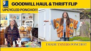 Thrift Store Haul! Making Tmyers Handmade Poncho & Antique Space Tour