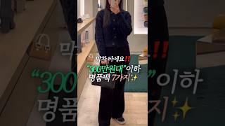 300만원대 이하 명품백 7가지 추천 #루이비통가방 #보테가베네타 #명품가방 #명품데일리백 #명품백 #명품백추천