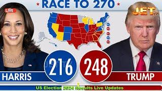 US Election 2024 results Live Updates | Donald Trump Vs Kamala Harris | US Polls | JET LIVE