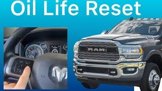 2019-2020 Ram 3500 Oil Maintenance Life Light  Rest