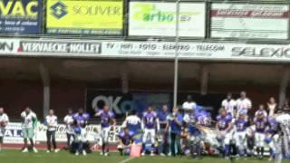 West-Vlaanderen Tribes vs Brussels Bulls Semi-Finals 22/05  FS Kenneth tackle on 2yard line
