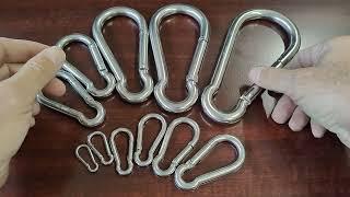 MarineNow 316 Stainless Steel Carabiners