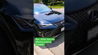 When you have lexus in Canada | Lexus POV #lexus #canada #cut2cutreviews