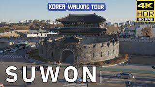 SUWON KOREA/ Suwon Hwaseong Fortress walking Tour, near by seoul/ UNESCO World Heritage [4K HDR]