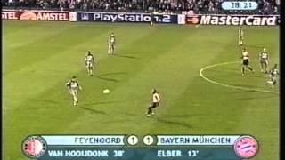 2001 October 10 Feyenoord Holland 2 Bayern Munich Germany 2 Champions League