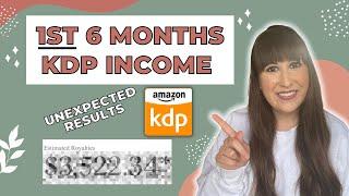 First 6 Months with Amazon KDP | Kindle Direct Publishing Income Report 2023 | Passive Income KDP