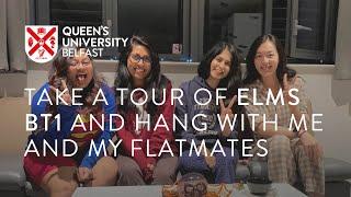 Take a tour of Elms BT1 and hang with me and my flatmates | Queen's University Belfast