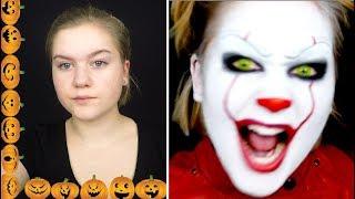 IT PENNYWISE makeup transformation  Halloween-vecka #4