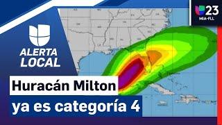 Milton se convierte en huracán categoría 4 con vientos de 150 mph: te contamos su trayectoria