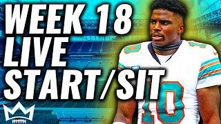 LIVE Week 18 Start/Sit Fantasy Football Advice Q&A | Fantasy Football 2024