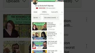 Art @ BookShelf Odyssey @ArtBookshelfOdyssey  Jane Austen BookTube needs 350 Subscribers