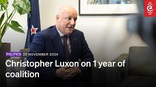 Christopher Luxon talks one year of coalition | RNZ