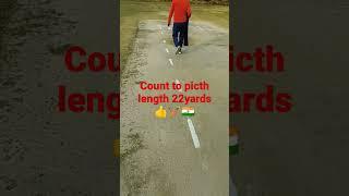 Count to picth length 22 yards  #cricket #likesharesubscribe #trending  #support #youtubeshorts