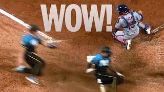 CRAZIEST PLAY OF THE YEAR?!  Two Phillies players score AT THE SAME TIME!  