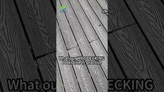 wpc 3d embossed decking  #compositedecking #wpc #wpvc #outdoordecking #hoyeah
