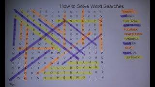 How to Solve a Word Search Puzzle Quickly - Tips, Tricks and Strategies - Step by Step Instructions