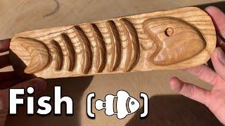 Carving a Wooden Fish for My Grandpa with Just a Dremel