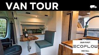 VAN TOUR using Ecoflow | 6 meter Fiat Ducato/Promaster Luxury Conversion