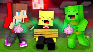 JJ and Mikey vs Banana Kid VAMPIRE - Survival Battle - Maizen Minecraft Animation