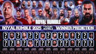 WWE Royal Rumble 2025 Winner Entry Predictions