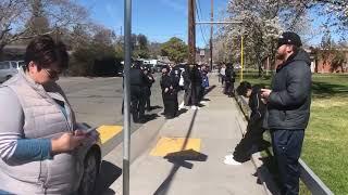 Police and parents at Montgomery High in Santa Rosa after fight leads to lockdown, March 1, 2023