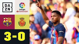 Ansu Fati trifft beim letzten Spiel im Camp Nou doppelt: FC Barcelona - Mallorca | Laliga | DAZN