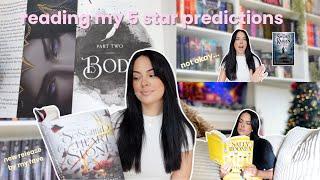 reading my 5 STAR predictions ⭐️ READING VLOG