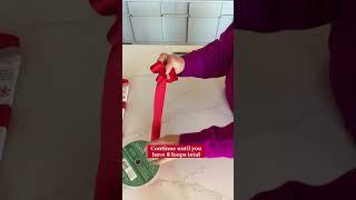 Learn how to make a fancy bow and step up your gift wrapping this holiday season? Link in comments.
