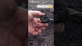 монета бомба  #metaldetecting #клад #находкисметаллоискателем #коп #камрад #золото