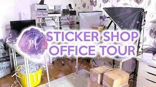 Plannerface Office Tour! Sticker Shop Owner Office Tour