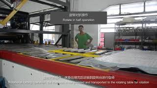 fully automatic mattress compression and rolling folding wrapping packing machine