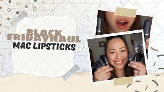 Black Friday Haul | Mac lipstick for brown skin | Pinay skin | dark lips