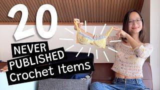 Trying on 20 NEVER Posted Crochet Items!