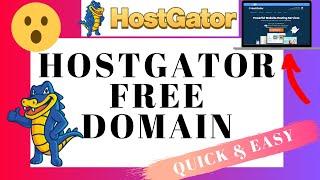 How To Get Hostgator Free Domain Name - Hostgator Free Domain Tutorial