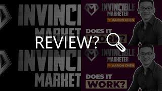 invincible marketer review  scam by aaron chen or legit coruse