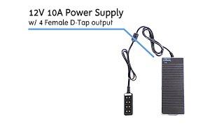 12V Power Supply with 4 D-Tap Outputs | Indipro Tools