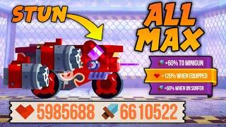 C.A.T.S MOST OP MACHINE EVER - MAXING TRANQUILIZER GUN - ALL MAX - Crash Arena Turbo Stars