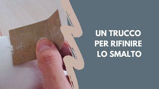 Ecco un trucco per rifinire lo smalto