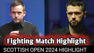 Jamie Jones vs Oliver Lines snooker Scottish open 2024 fighting match!