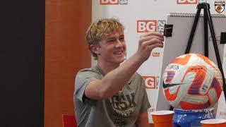 Painting with BGSU Men's Soccer's Bennett Painter