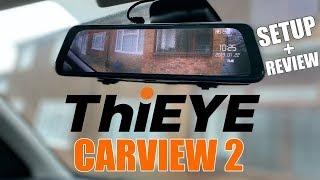 ThiEYE Carview 2 - Mirror Car Dash Camera -  Dual 1080P Cameras - Super Night Vision