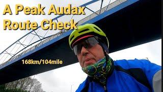 Riding a Peak Audax Route Check, 168km Audax.