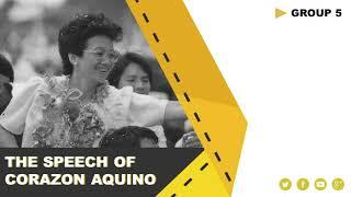 The Speech of Cory Aquino