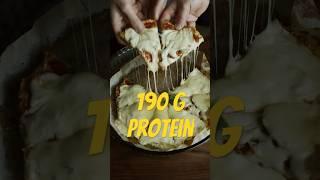 190g of Protein. Pizza Protein! #subscribe for more ️