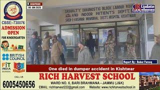 One died in dumper accident in Kishtwar