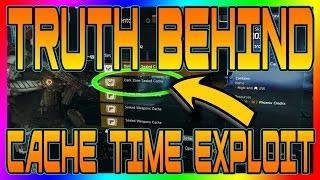 TRUTH BEHIND THE CACHE TIMER EXPLOIT GLITCH | The Division | Patch 1.5 Cache CHANGE