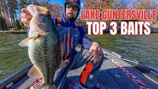 My Top 3 Baits For Winter Bass Fishing! (Lake Guntersville)