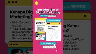 FREE RevoU Mini Course Digital Marketing, Daftar Sekarang!!! #shorts